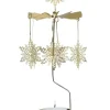 Pluto Produkter, déco de Noël Scandinave Grand Carrousel De Noël Flocons De Neige Dores, 28 Cm