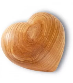 Waldfabrik, photophore en bois et étoile sapin de Noël Grand Coeur En Bois, 11 Cm