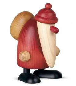 Köhler, Père Noël en bois Grand Père Noël Avec Hotte, 19 Cm