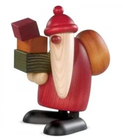 Köhler, Père Noël en bois Grand Père Noël Et Cadeaux, 19 Cm