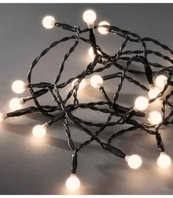 Konstsmide, guirlandes lumineuses de Noël Guirlande Led A Pile ,20 Diodes Rondes