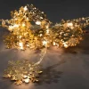 Konstsmide, guirlandes lumineuses de Noël Guirlande Lumineuse Décorative A Led, Flocons De Neige Metalliques Dores