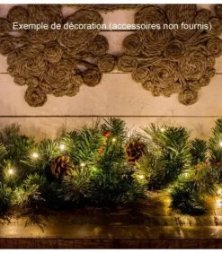 Konstsmide, guirlandes lumineuses de Noël Guirlande Lumineuse Led Effet Gouttes, 100 Diodes Ambrees, Fil Noir