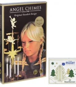 Angel Chimes, carillon des anges Kit Carillon Des Anges Dore + Bougies