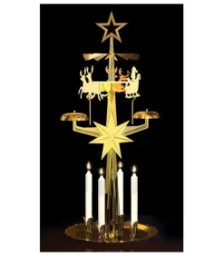 Angel Chimes, carillon des anges Kit Carillon Père Noël Dore + Bougies