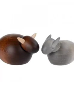 Köhler, Père Noël en bois L'Ane Et Le Boeuf, 6 Cm