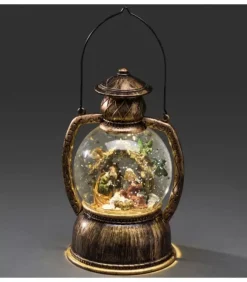 Konstsmide, guirlandes lumineuses de Noël Lanterne À Neige, Crèche De Noël, 20 Cm