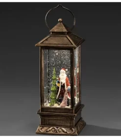 Konstsmide, guirlandes lumineuses de Noël Lanterne De Noël À Neige Avec Père Noël, 27 Cm