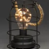Konstsmide, guirlandes lumineuses de Noël Lanterne Lumineuse A Led En Metal, Ronde, 18 Cm