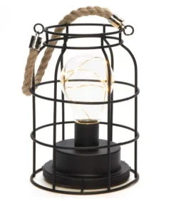 Konstsmide, guirlandes lumineuses de Noël Lanterne Lumineuse A Led En Metal, Ronde, 18 Cm