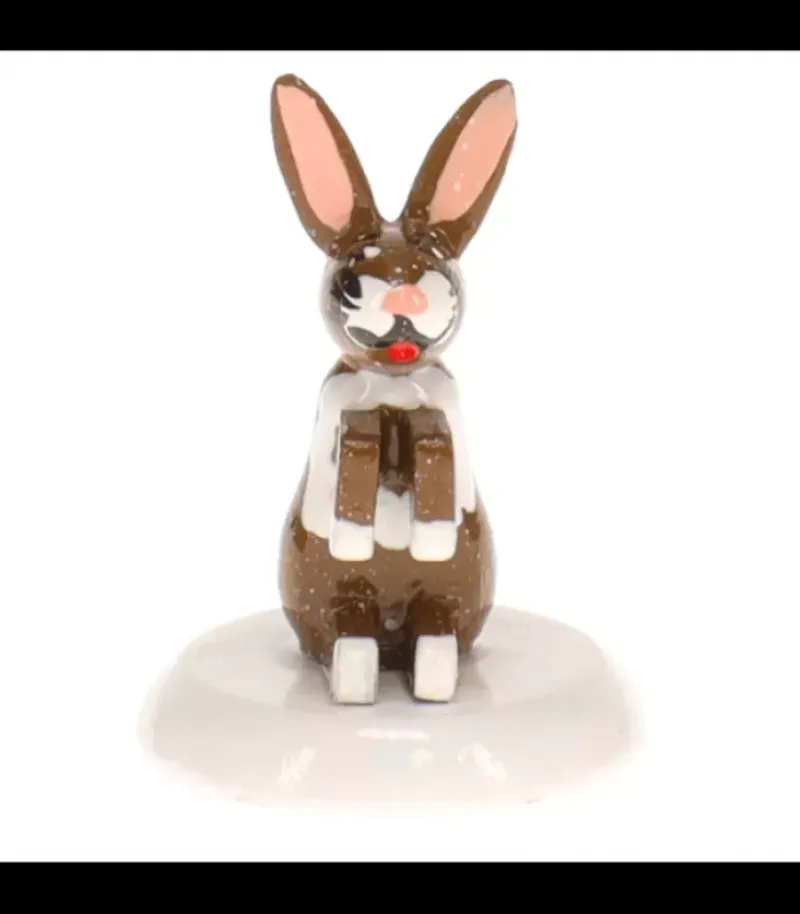 Hubrig, figurines pour enfant Lapin , Village De Noël Miniature