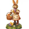 Hubrig, figurines pour enfant Lapin De Paques En Bois Avec Crocus