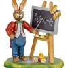 Hubrig, figurines pour enfant Lapin De Paques En Bois Professeur De Maths