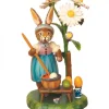Hubrig, figurines pour enfant Lapin De Paques En Bois Peintre D'Oeufs Colores
