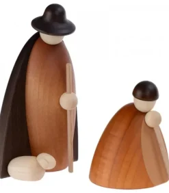 Köhler, Père Noël en bois Les Bergers Et Les Moutons, 12 Cm