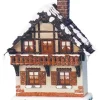 Hubrig, figurines pour enfant Maison Eclairee Pour Village De Noël Miniature Winterkinder, Maison Avec Balcon