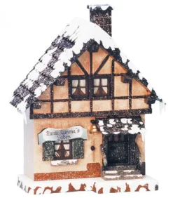 Hubrig, figurines pour enfant Maison Eclairee Pour Village De Noël Miniature Winterkinder, La Boutique De Tante Emma