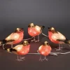 Konstsmide, guirlandes lumineuses de Noël Oiseaux Lumineux Led, 5 Rouge-Gorge