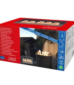 Konstsmide, guirlandes lumineuses de Noël Oursons Lumineux A Led En Acrylique Avec Ruban Rouge, 12 Cm