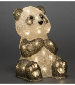 Konstsmide, guirlandes lumineuses de Noël Panda Lumineux Led 27 Cm En Acrylique, 40 Diodes Blanc Chaud