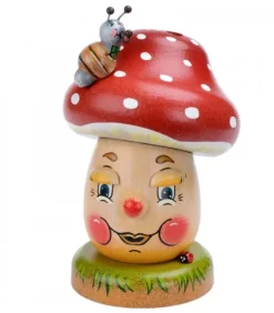 Hubrig, figurines pour enfant Personnage Brule-Encens Champignon Joyeux