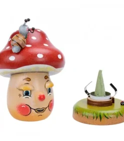 Hubrig, figurines pour enfant Personnage Brule-Encens Champignon Joyeux