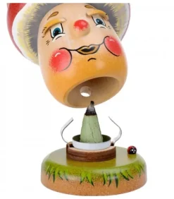 Hubrig, figurines pour enfant Personnage Brule-Encens Champignon Joyeux