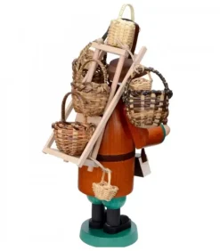 Richard Glasser, Pyramides de Noël allemandes Personnage Brule-Encens Vendeur De Paniers