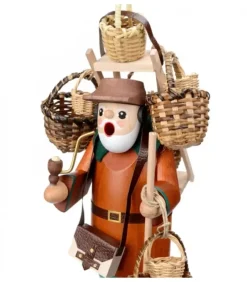 Richard Glasser, Pyramides de Noël allemandes Personnage Brule-Encens Vendeur De Paniers