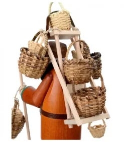 Richard Glasser, Pyramides de Noël allemandes Personnage Brule-Encens Vendeur De Paniers