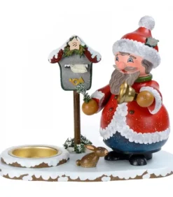 Hubrig, figurines pour enfant Personnage Porte Encens Père Noël Avec Bougeoir