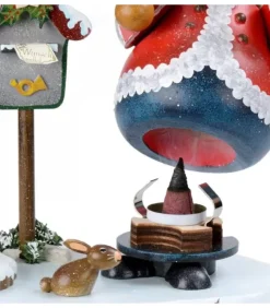 Hubrig, figurines pour enfant Personnage Porte Encens Père Noël Avec Bougeoir