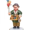 Hubrig, figurines pour enfant Personnage Porte Encens Vendeur De Ballons