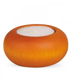 Köhler, Père Noël en bois Petit Bougeoir En Bois Couleur Lasure, 7 Cm