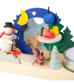 Graupner, décoration de sapin de Noël, Déco Noël enfant Petit Carrousel En Bois Bonhomme De Neige