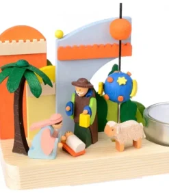 Graupner, décoration de sapin de Noël, Déco Noël enfant Petit Carrousel En Bois Crèche De Noël
