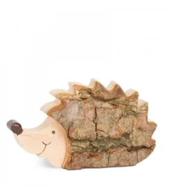 Waldfabrik, photophore en bois et étoile sapin de Noël Petit Herisson En Bois 7 Cm