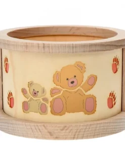 Richard Glasser, Pyramides de Noël allemandes Petit Photophore En Bois, Famille Oursons