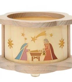 Richard Glasser, Pyramides de Noël allemandes Petit Photophore En Bois Crèche De Noël