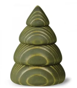 Köhler, Père Noël en bois Petit Sapin De Noël En Bois Design, 6,5 Cm, Vert