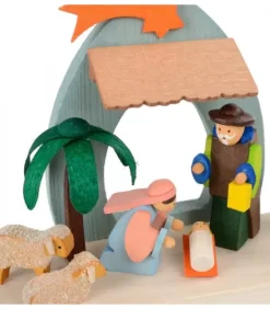 Graupner, décoration de sapin de Noël, Déco Noël enfant Petite Crèche De Noël Pour Enfant Avec Bougeoir