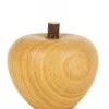 Waldfabrik, photophore en bois et étoile sapin de Noël Petite Pomme En Bois Poli, 4 Cm