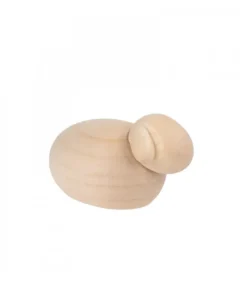 Köhler, Père Noël en bois Petits Animaux Pour Crèche De Noël, Agneau Blanc