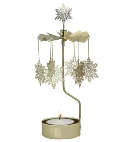 Pluto Produkter, déco de Noël Scandinave Photophore Noël Flocons Dores