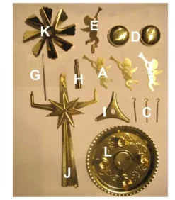 Angel Chimes, carillon des anges Pièces De Rechanges Pour Carillon Dore