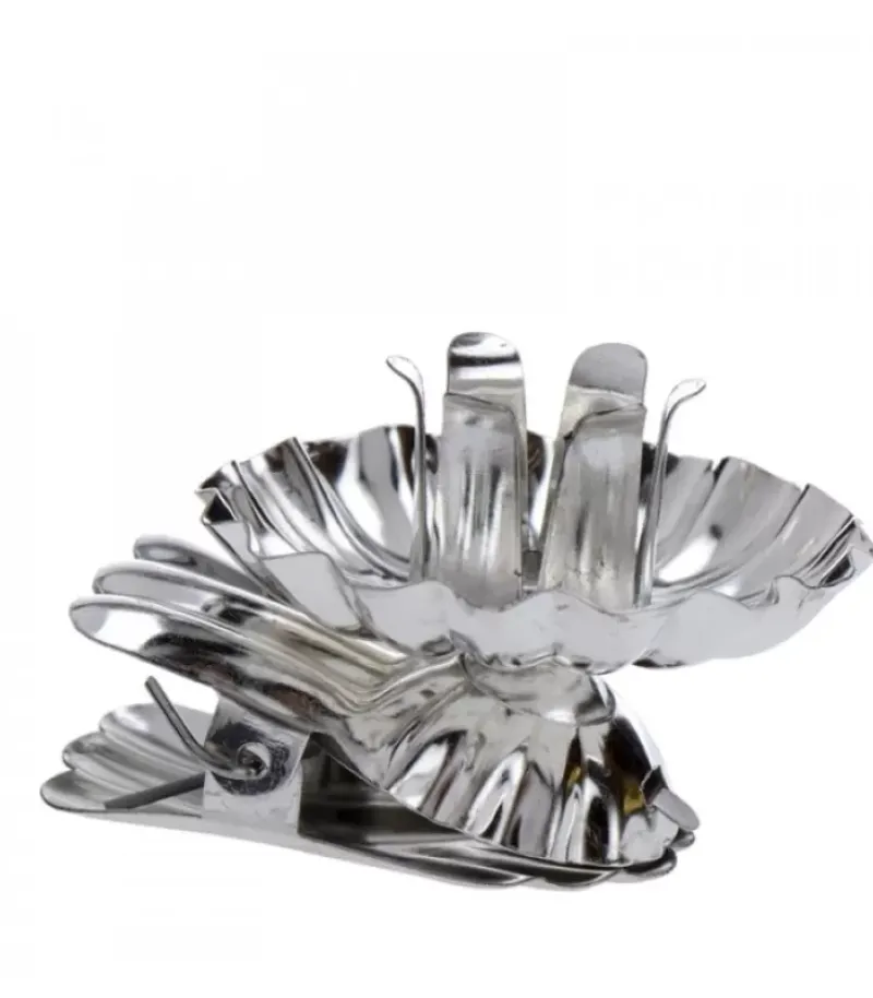 Riffelmacher et Weinberger Pince A Bougie Pour Sapin En Metal Argente