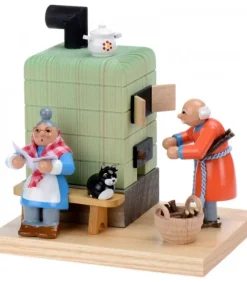 Richard Glasser, Pyramides de Noël allemandes Poele Brule-Encens Grand-Père Et Grand-Mere