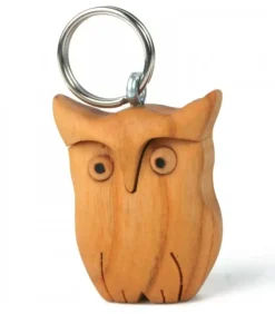 Waldfabrik, photophore en bois et étoile sapin de Noël Porte-Clés Hibou