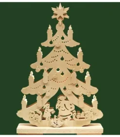 Ratags, décos de Noël lumineuses en bois Père Noël Et Rennes Dans Sapin De Noël Led En Bois