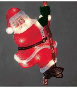 Konstsmide, guirlandes lumineuses de Noël Père Noël Lumineux Grimpeur Sur Une Corde